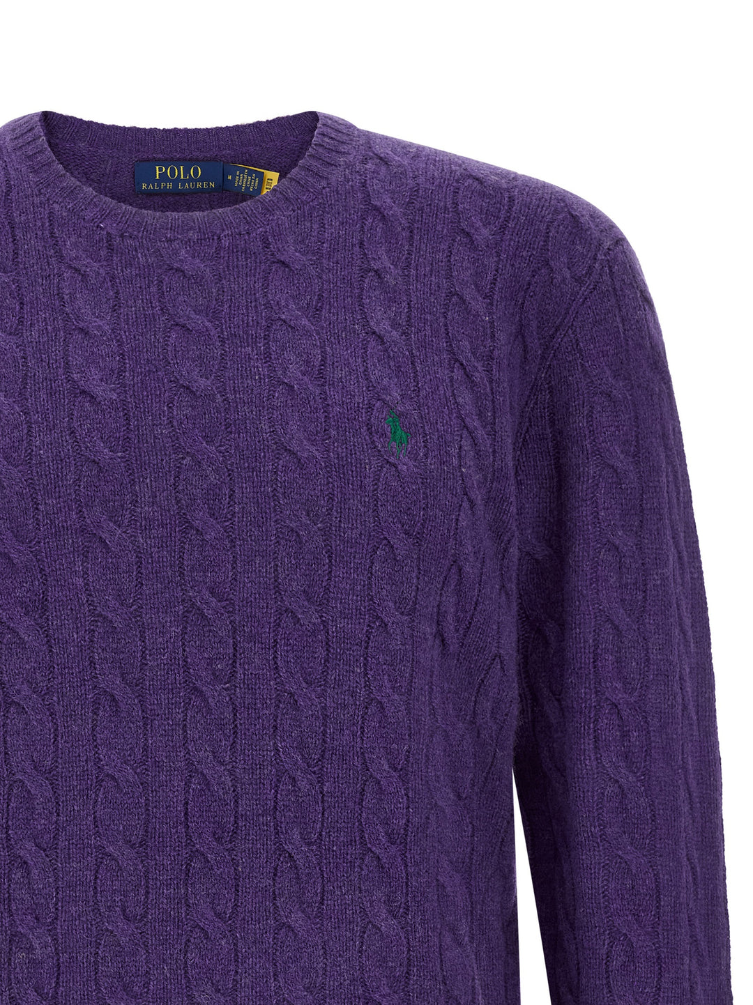 Polo Ralph Lauren Braided Sweater Sweaters and Cardigans - Purple | 50da95360b6587fc3ea3e5e6c3132f896b72369a