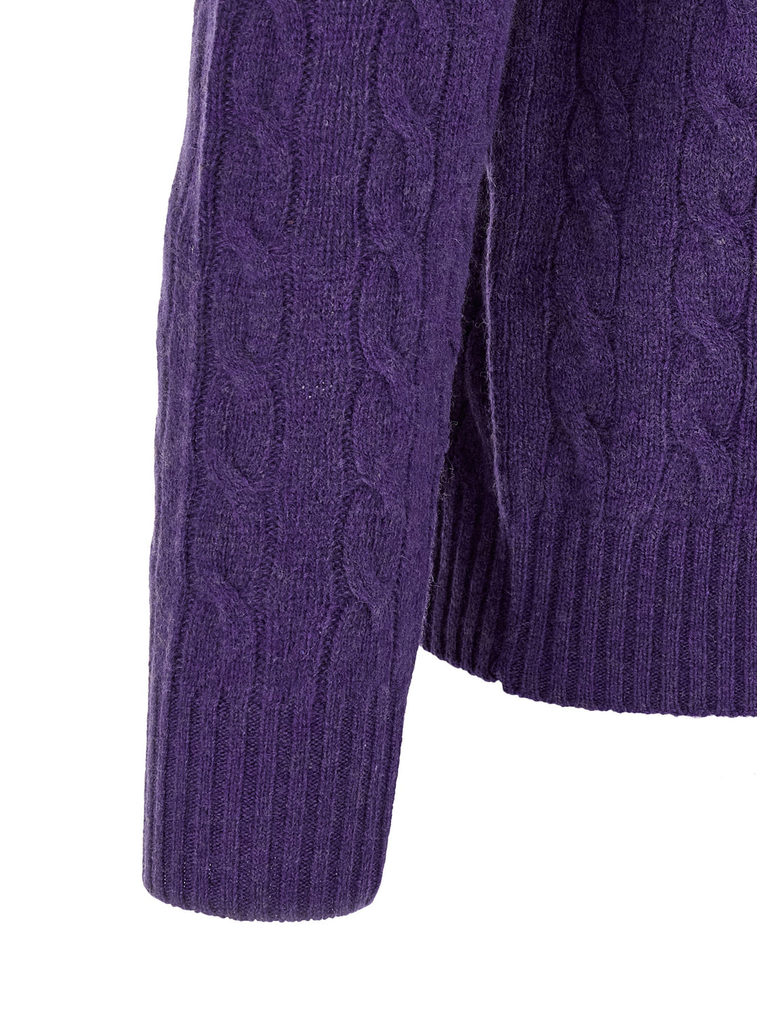 Polo Ralph Lauren Braided Sweater Sweaters and Cardigans - Purple | 46927aec816d71062ef24bf0afb0825b46eddeab