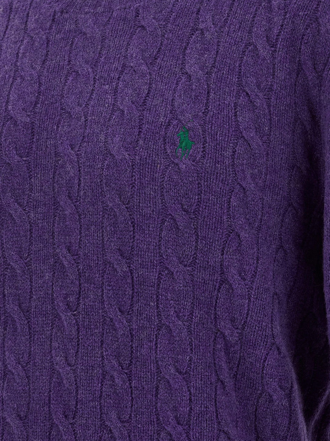Polo Ralph Lauren Braided Sweater Sweaters and Cardigans - Purple | 1477b8f6e221fdfcb71293c3fe2d7bc07eb2497c