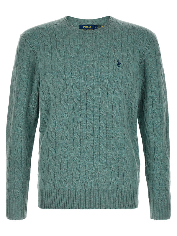 Braided Sweater Green