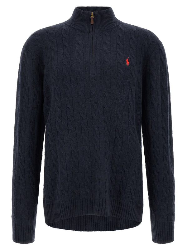 Braided Sweater Sweaters And Cardigans Blue