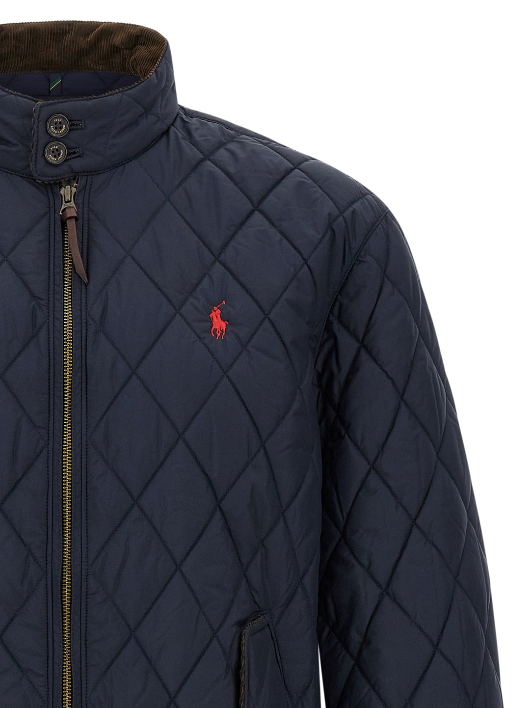 Polo Ralph Lauren Logo Embroidery Jacket Puffer Jackets - Blue | affa7c3e2c3669a963265eecc0dbc5871a8fa9a6
