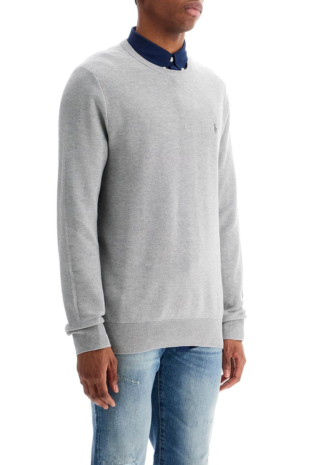 Pullover In Cotone Testurizzato