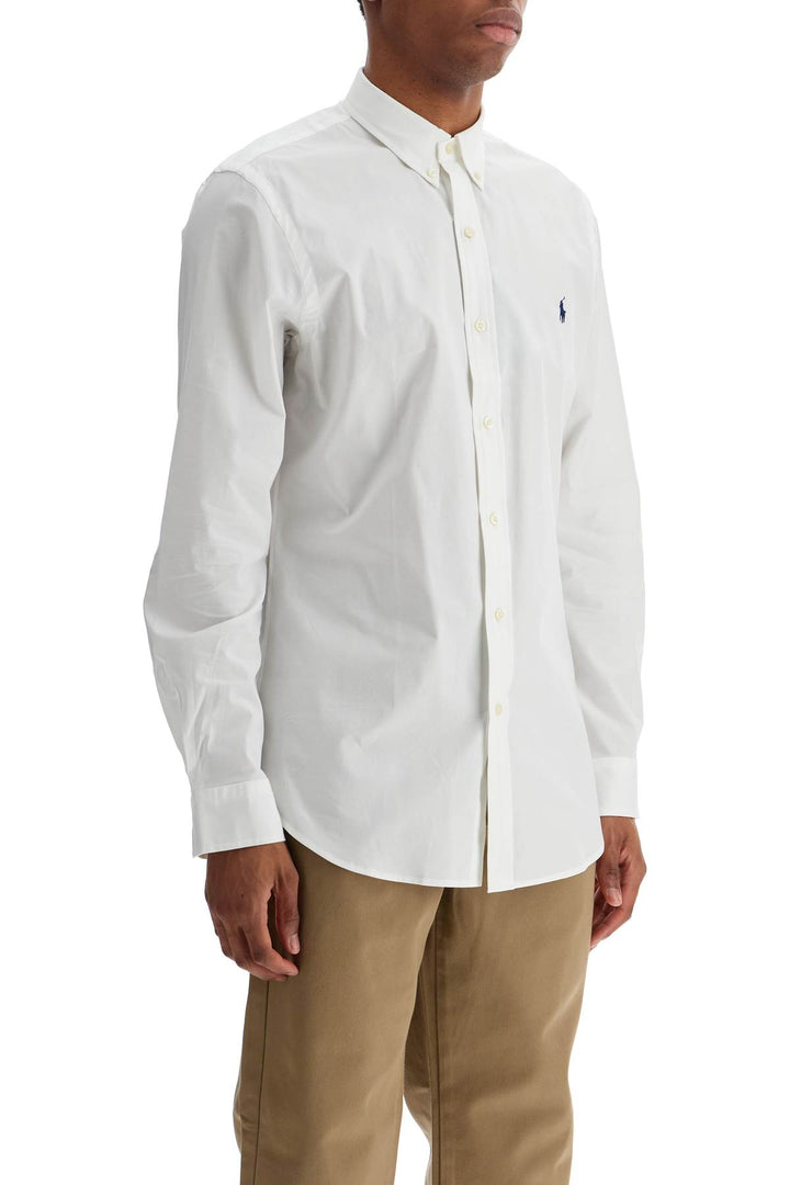 Slim Fit Shirt In Stretch Poplin