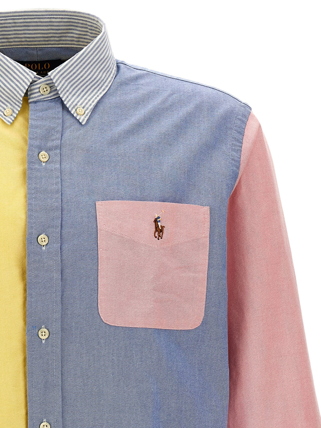 Polo Ralph Lauren Patchwork Shirt With Logo Embroidery Shirt and Blouse - Multicolor | e34d3de6b3a5a45207a591e11eede15ff785653c
