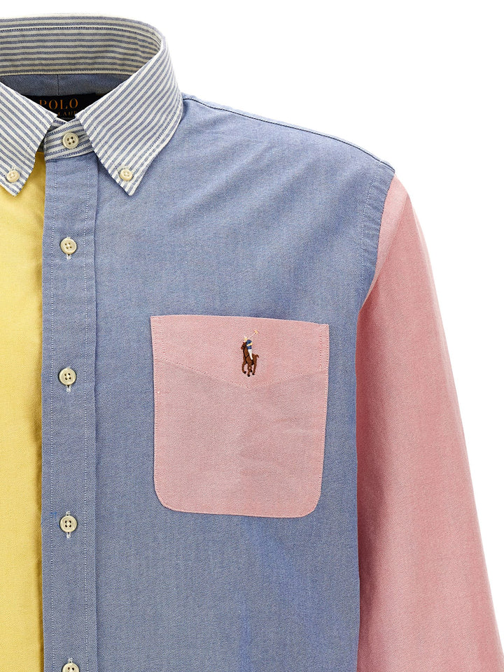 Polo Ralph Lauren Patchwork Shirt With Logo Embroidery Shirt and Blouse - Multicolor | e34d3de6b3a5a45207a591e11eede15ff785653c