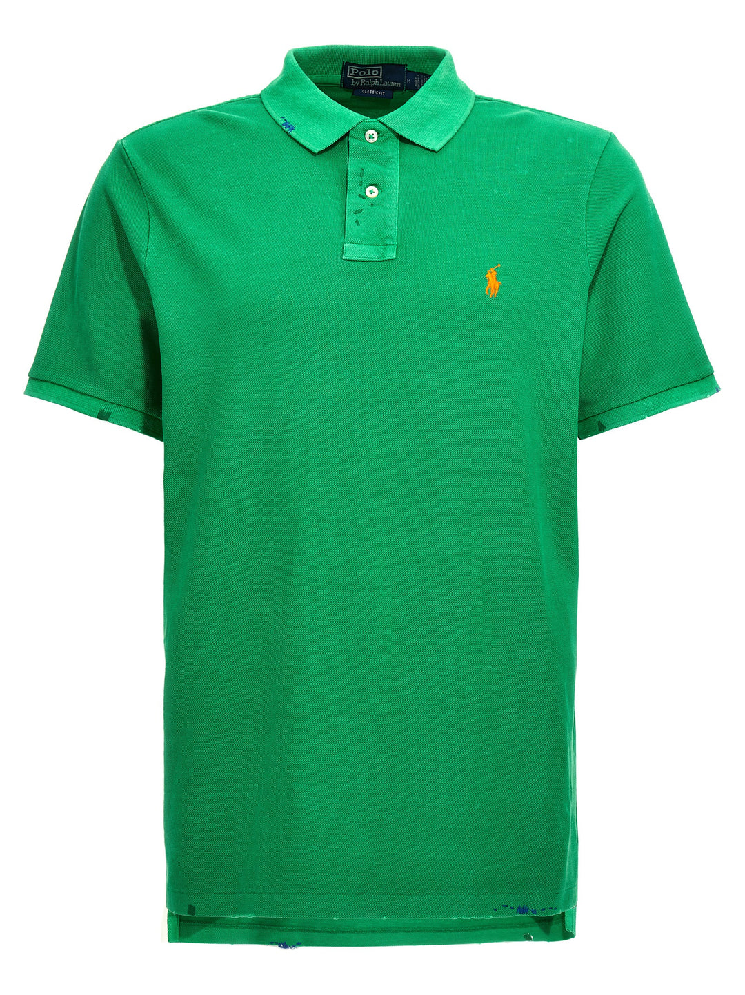 Logo Embroidery  Shirt Polo Green