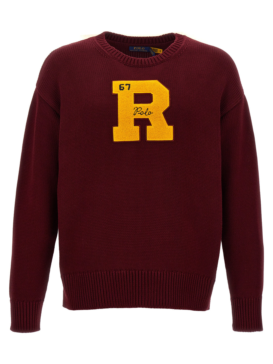 Logo Patch Sweater Sweater, Cardigans Bordeaux