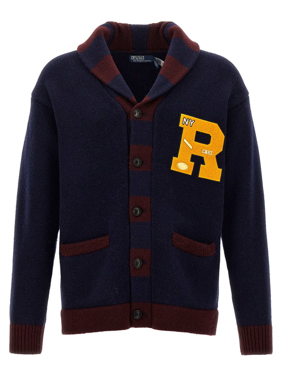 Logo Cardigan Sweater, Cardigans Blue