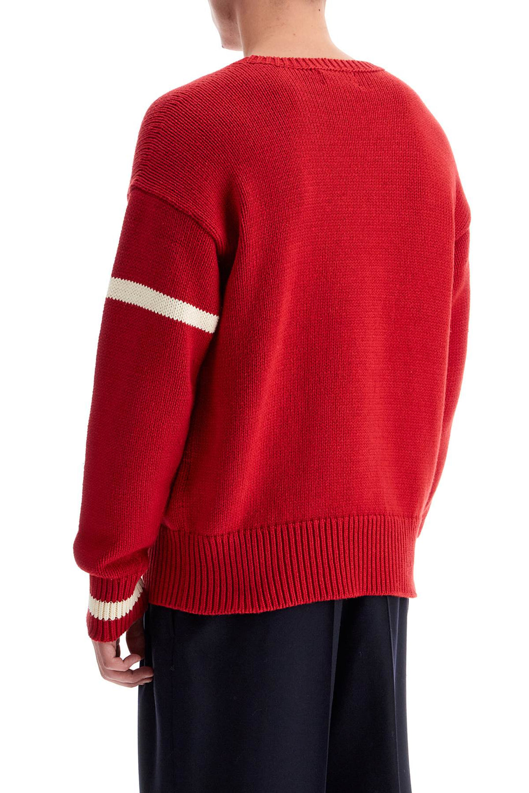 Pullover Con Intarsio Polo Ball