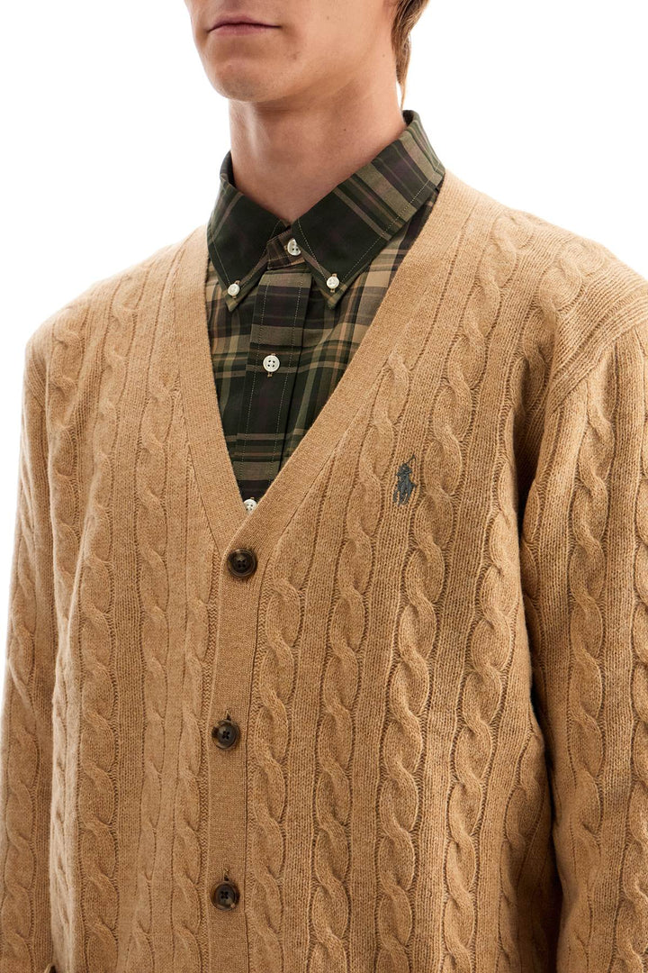 Cardigan A Trecce In Lana E Cashmere