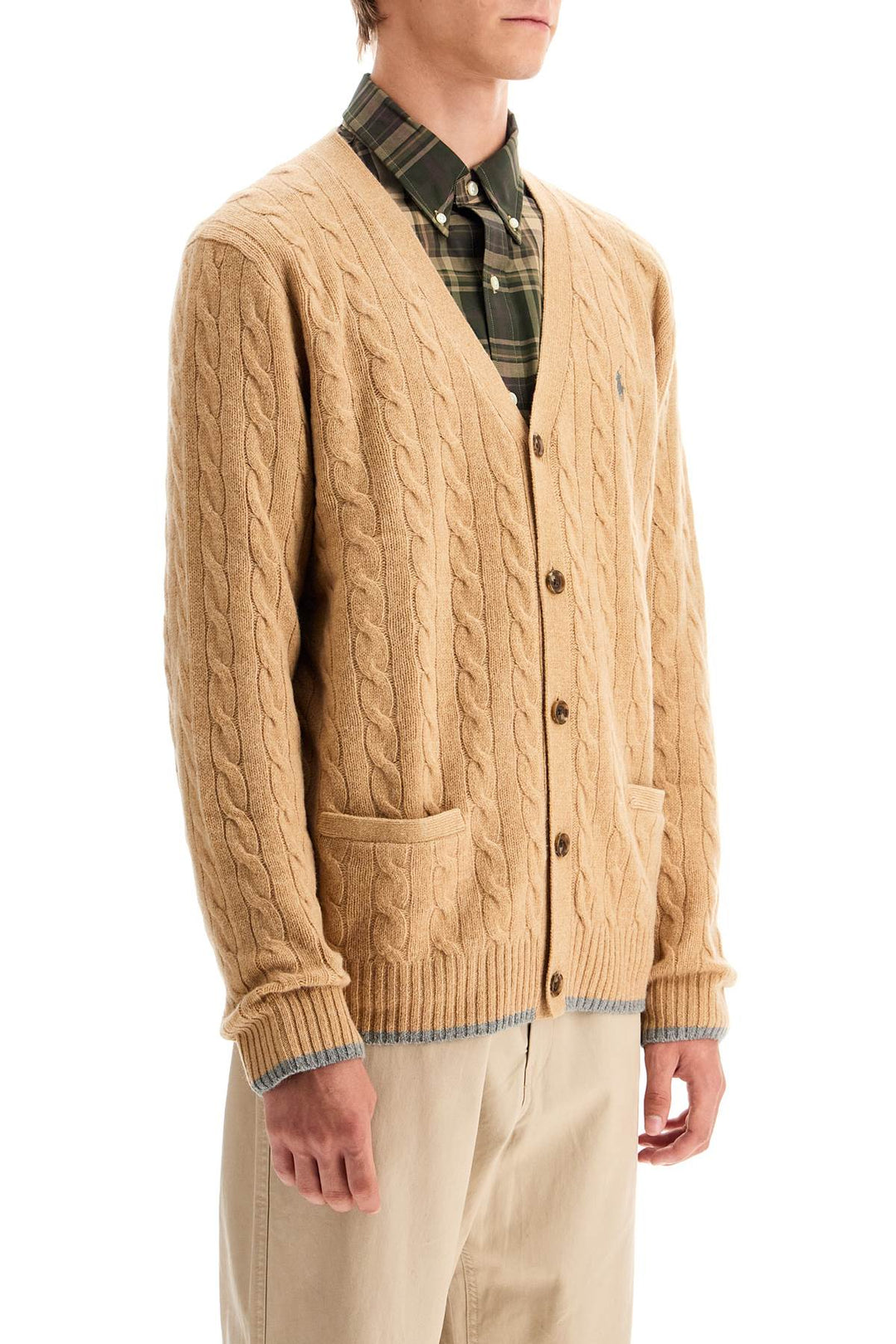 Cardigan A Trecce In Lana E Cashmere