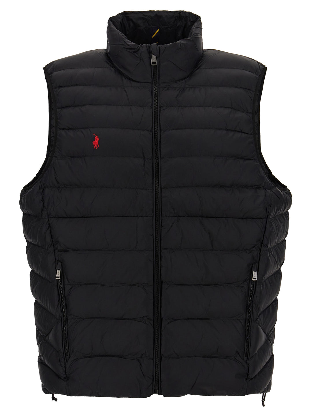 Logo Embroidery Vest Gilet Black