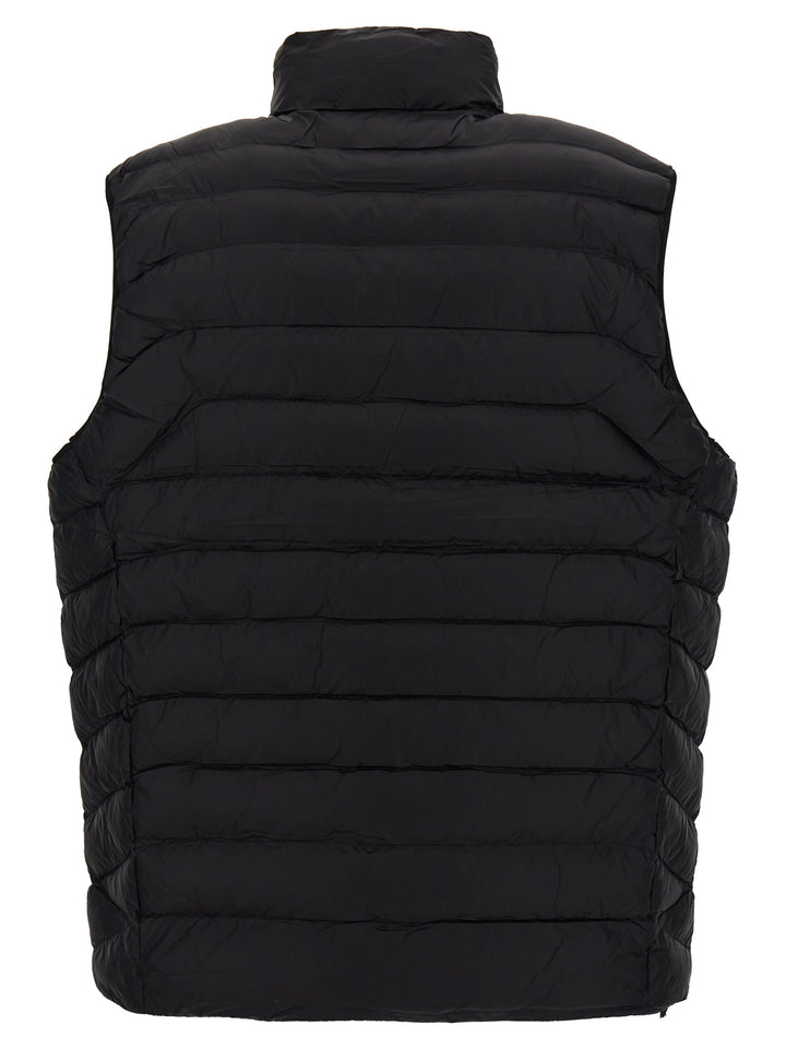 Logo Embroidery Vest Gilet Black