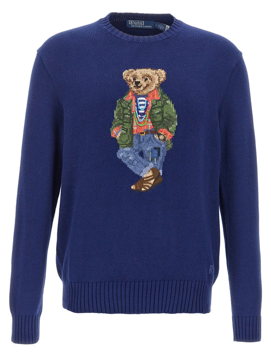 Polo Bear Sweaters And Cardigans Blue