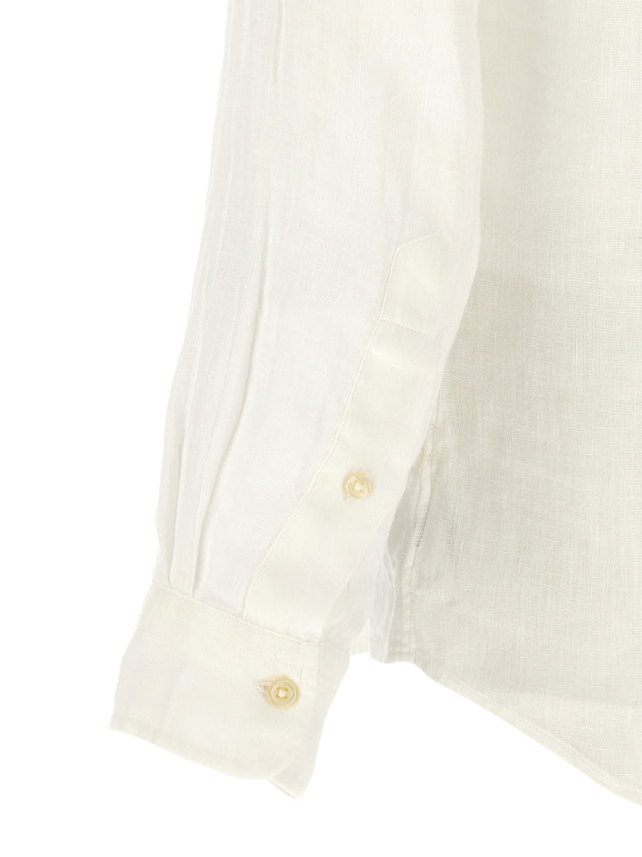 Polo Ralph Lauren Linen Shirt Shirt and Blouse - White | dfea01bd101d59dd3c64e89e6f32940346556675