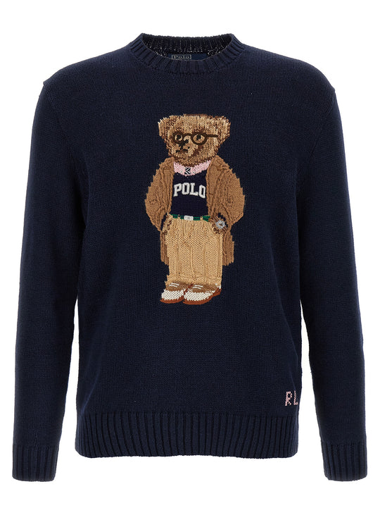 Polo Bear Sweaters And Cardigans Blue