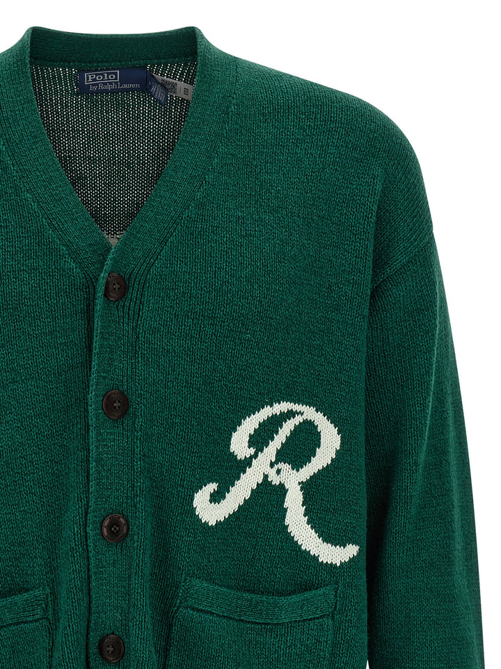 Polo Ralph Lauren Intarsia Logo Cardigan Sweaters and Cardigans - Green | e84d6a062bdb7c7c8d0ed766e7f1fe7bcbaefc09