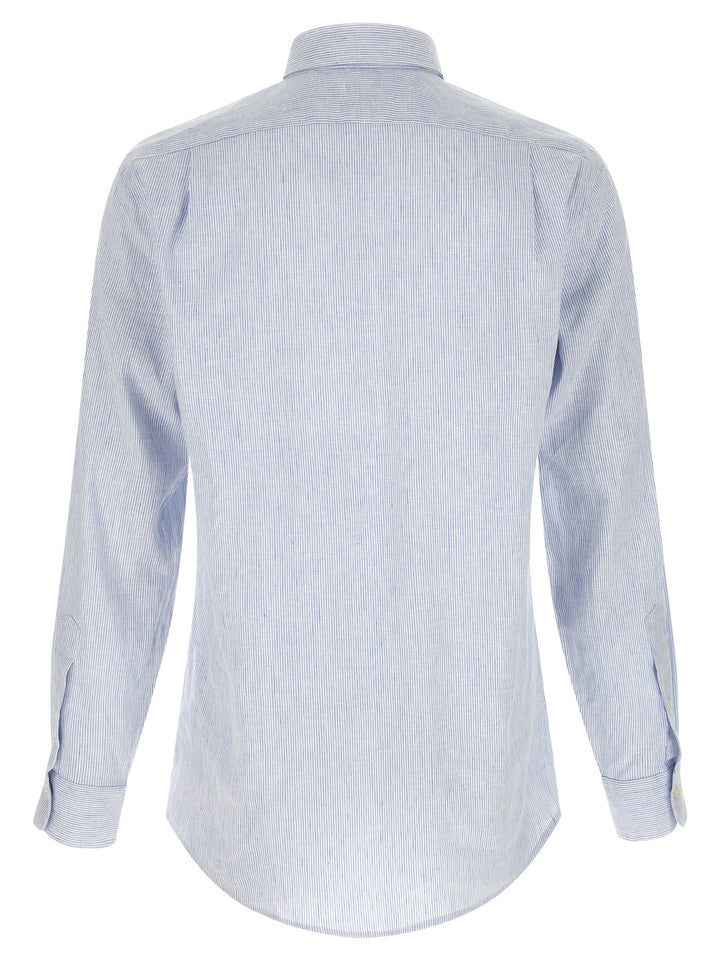 Polo Ralph Lauren Linen Cotton Shirt Shirt and Blouse - Light Blue | bf3df9e2658dcfa165b5128c9276c6a0ec42033b