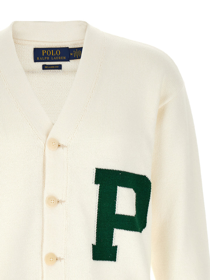 Polo Ralph Lauren Letter Intarsia Cardigan Sweaters and Cardigans - Green | 28f1a146f618a99bb55c4fddec8c50984fdf8d98