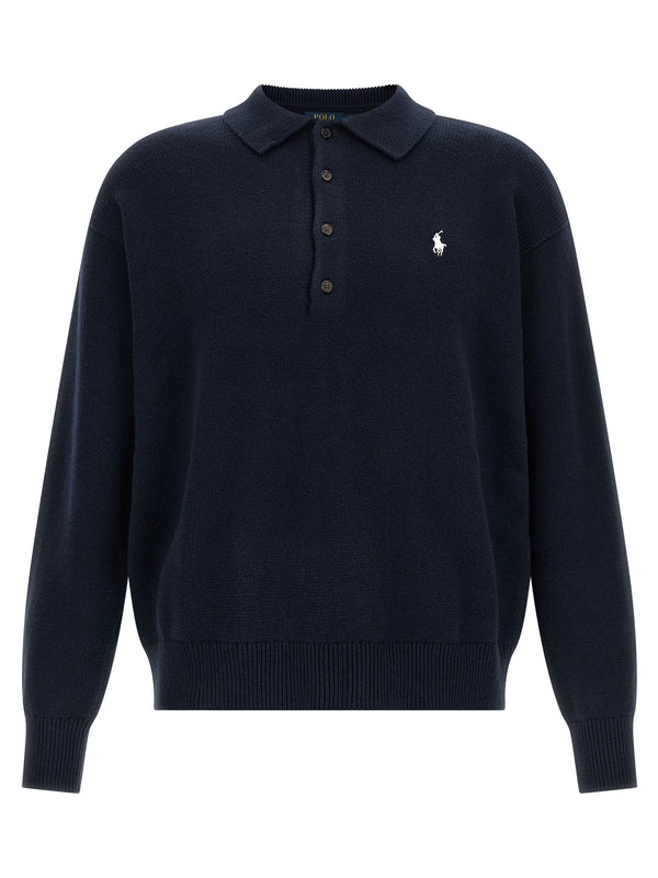 Cotton Sweater Sweaters And Cardigans Blue