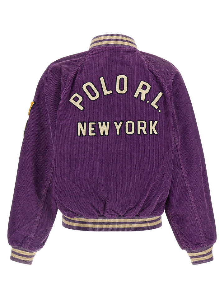 Polo Ralph Lauren Corduroy Jacket Puffer Jackets - Purple | e5de424b04ddd94123ba8427c13d08a1bbc80c29