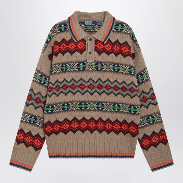 Multicolored Fair Isle Sweater In Wool Blend