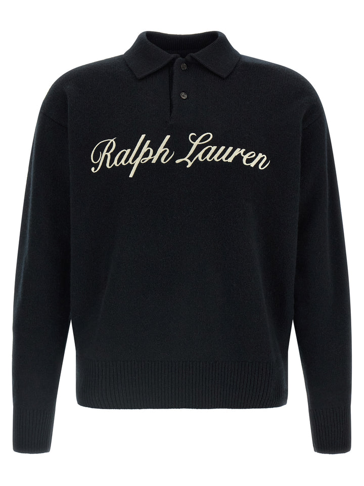 Polo Ralph Lauren Italic Logo  Shirt Polo - Black | c844c735ea1e2577d93c1e962d3c70a145bb714b
