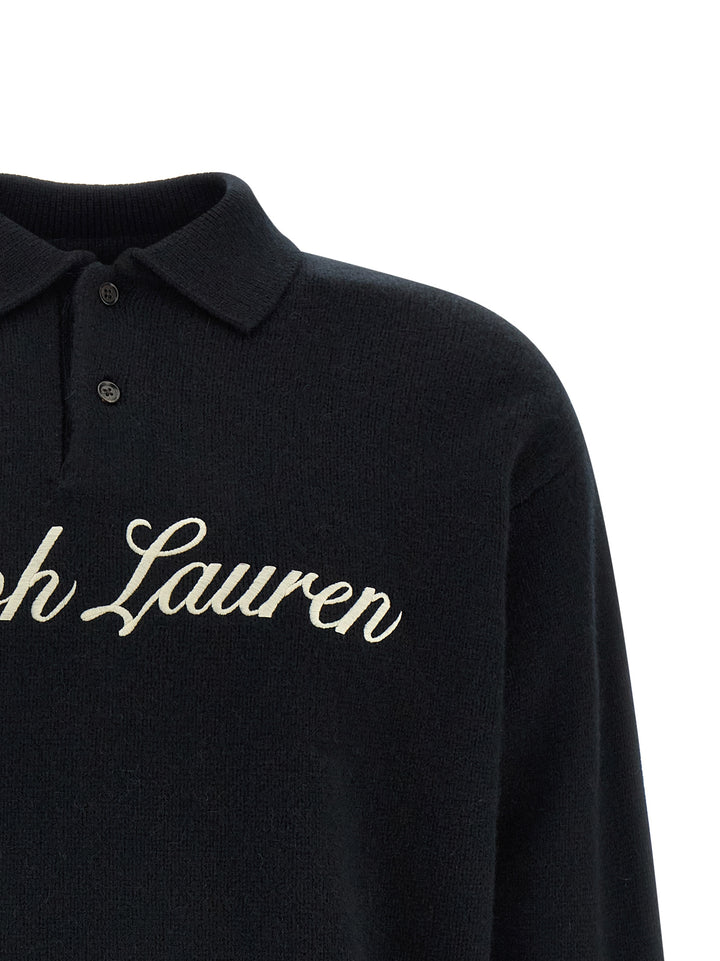 Polo Ralph Lauren Italic Logo  Shirt Polo - Black | cd78f3b248bd292de1cc19c632f5a20d28d0e4c5
