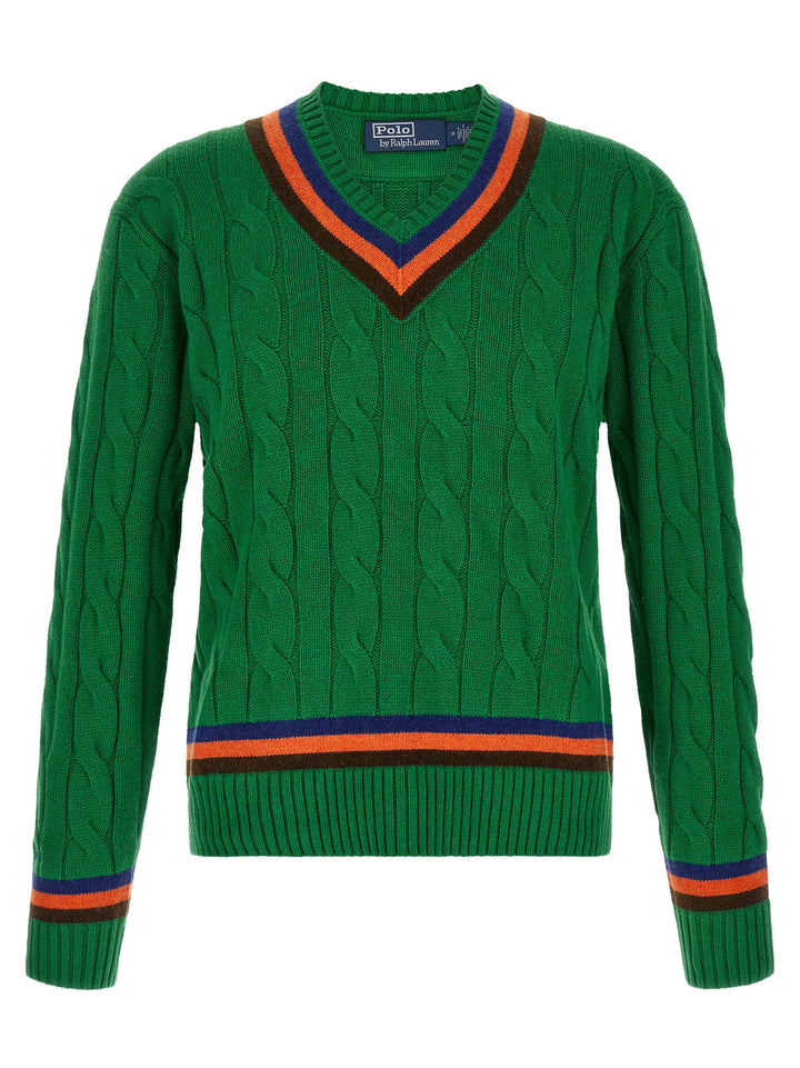 Polo Ralph Lauren V-Knit With Cable Pattern Sweaters and Cardigans - Green | 3887725d8a44a8c1003c6a6b647d3adce85008a3