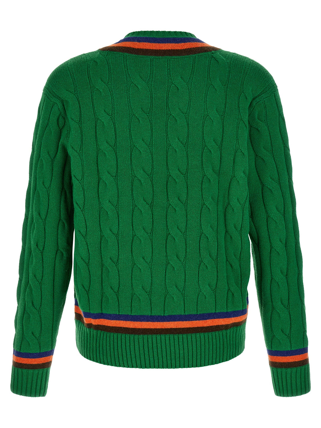 Polo Ralph Lauren V-Knit With Cable Pattern Sweaters and Cardigans - Green | fb888b2aaf01aa4937e80a55e979995b9458fdf5