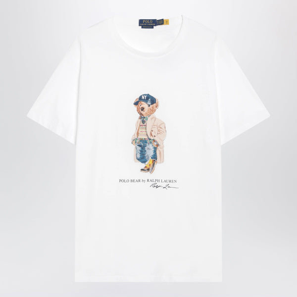 White Polo Bear Custom Slim-Fit T-Shirt