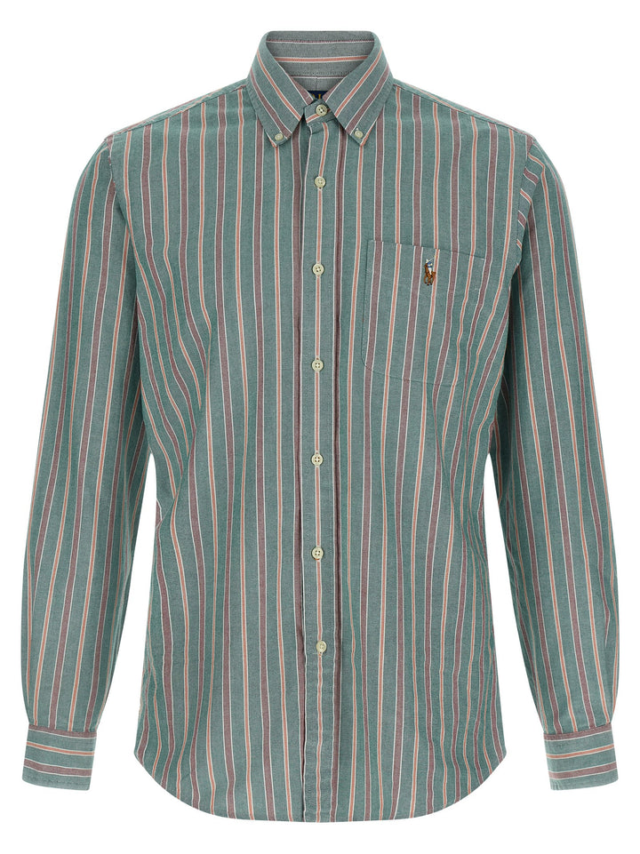 Polo Ralph Lauren Button-Down Striped Shirt Shirt and Blouse - Green | 239aad5e1ec0810120d1e21aacb8e2c766964c52