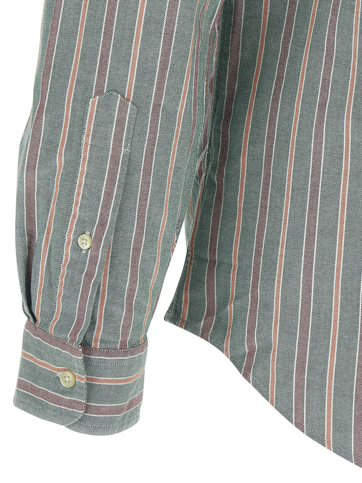 Polo Ralph Lauren Button-Down Striped Shirt Shirt and Blouse - Green | 5be19e8770fde0f967bae4c7573f65a0a8774a2b