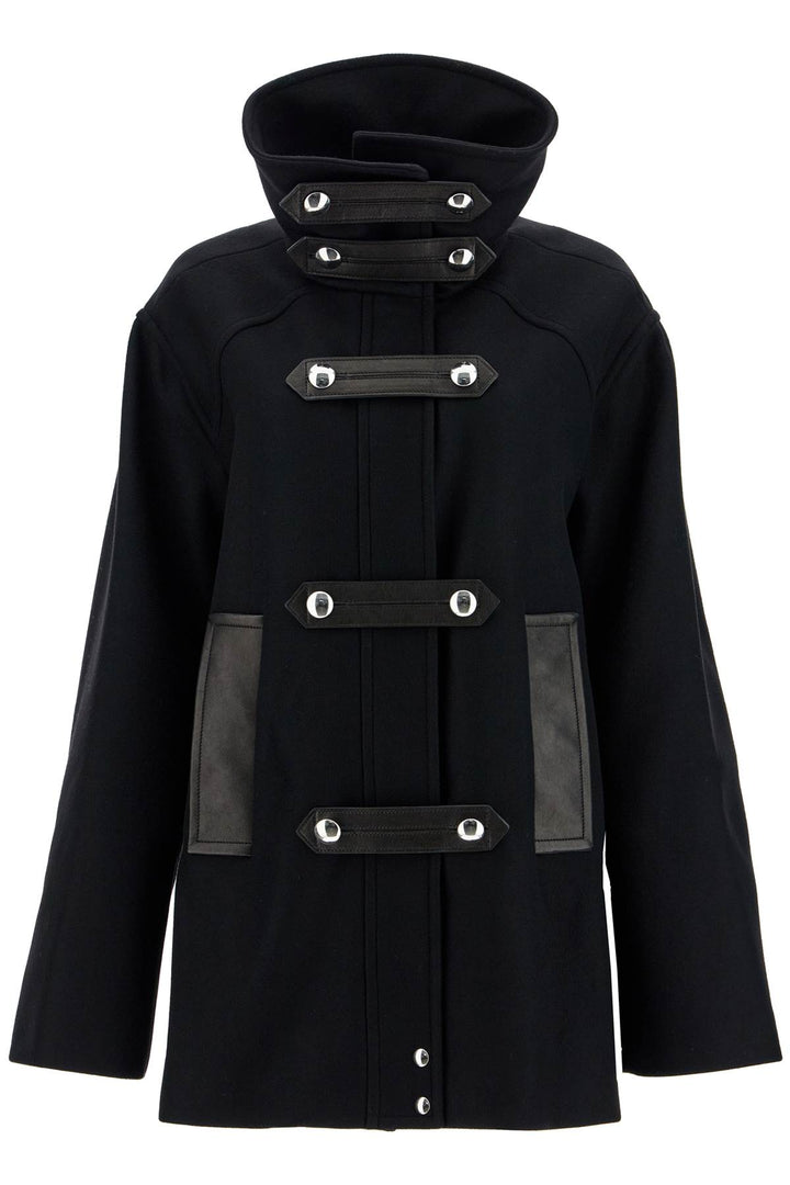 Wool And Leather Melbo Coat