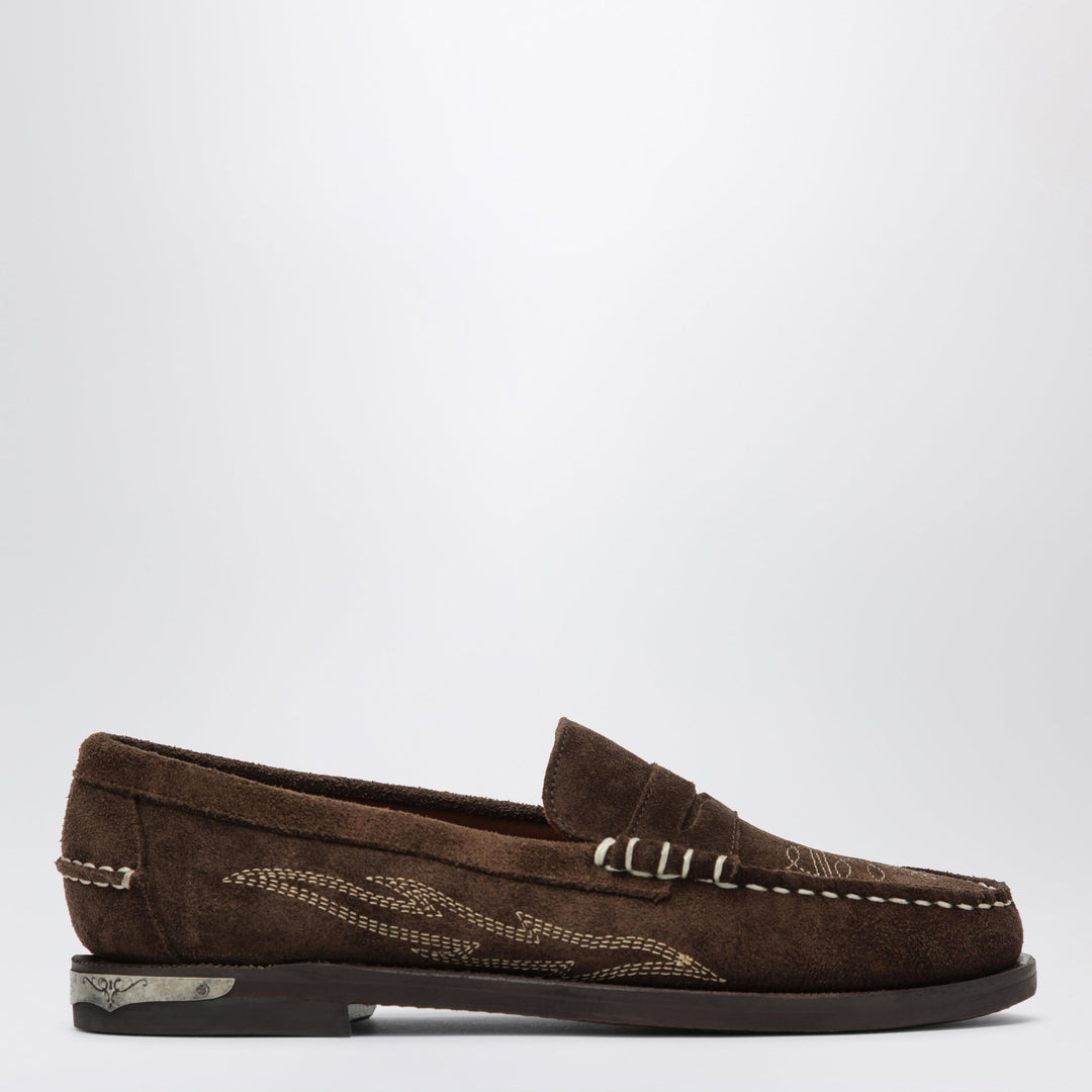 Sebago Brown Dan El Paso Loafers In Suede