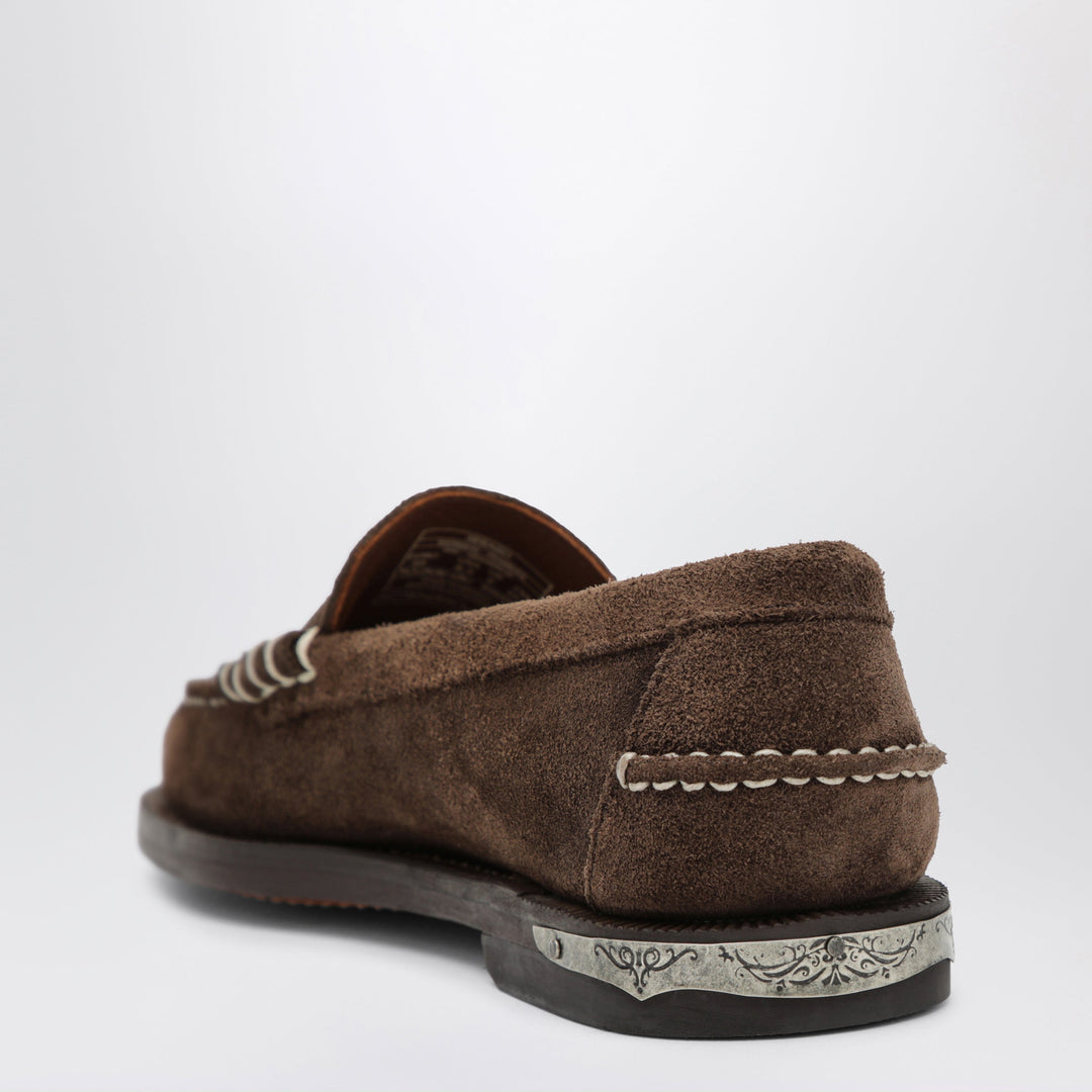 Sebago Brown Dan El Paso Loafers In Suede