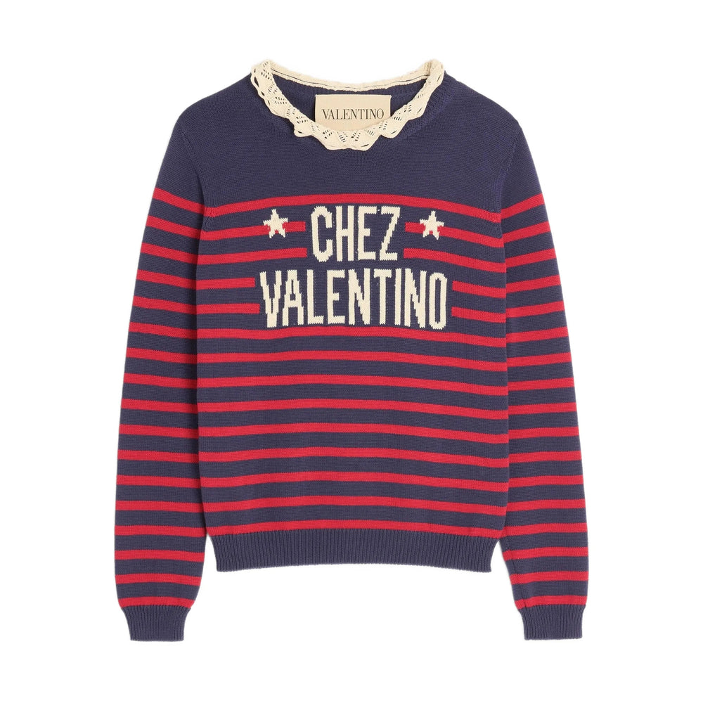 Valentino Sweaters - Blue, Red | 37d5ace417d2b598ece00ff4a5ba3c9c71fa01ea