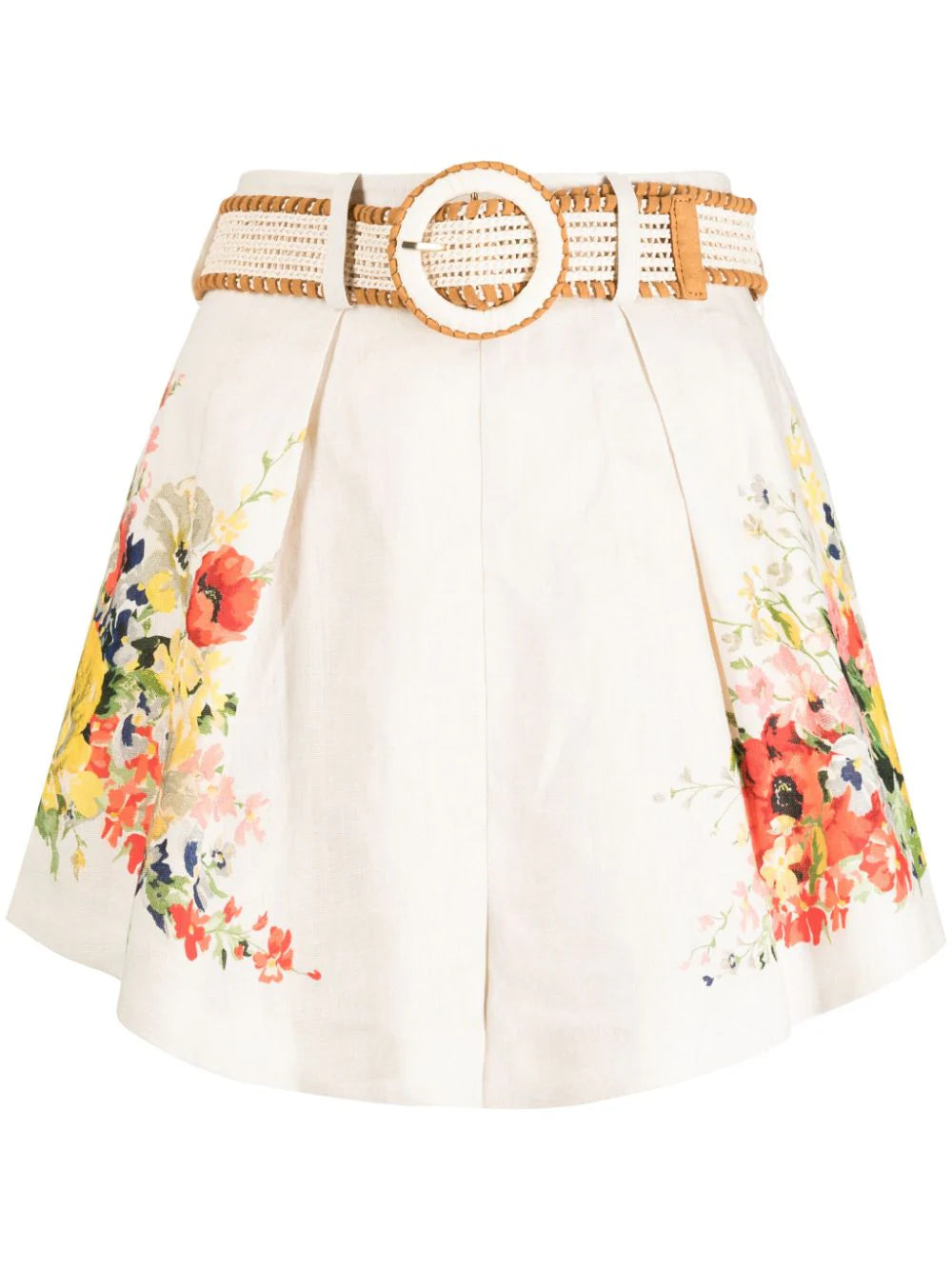 Alight linen shorts with floral print