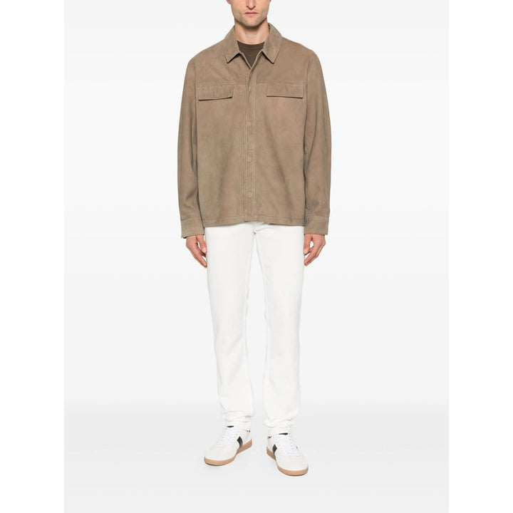 Calvin Klein Leather Outerwears - Brown | 856a3a2827d09c344d15de2396658c71b72e558a