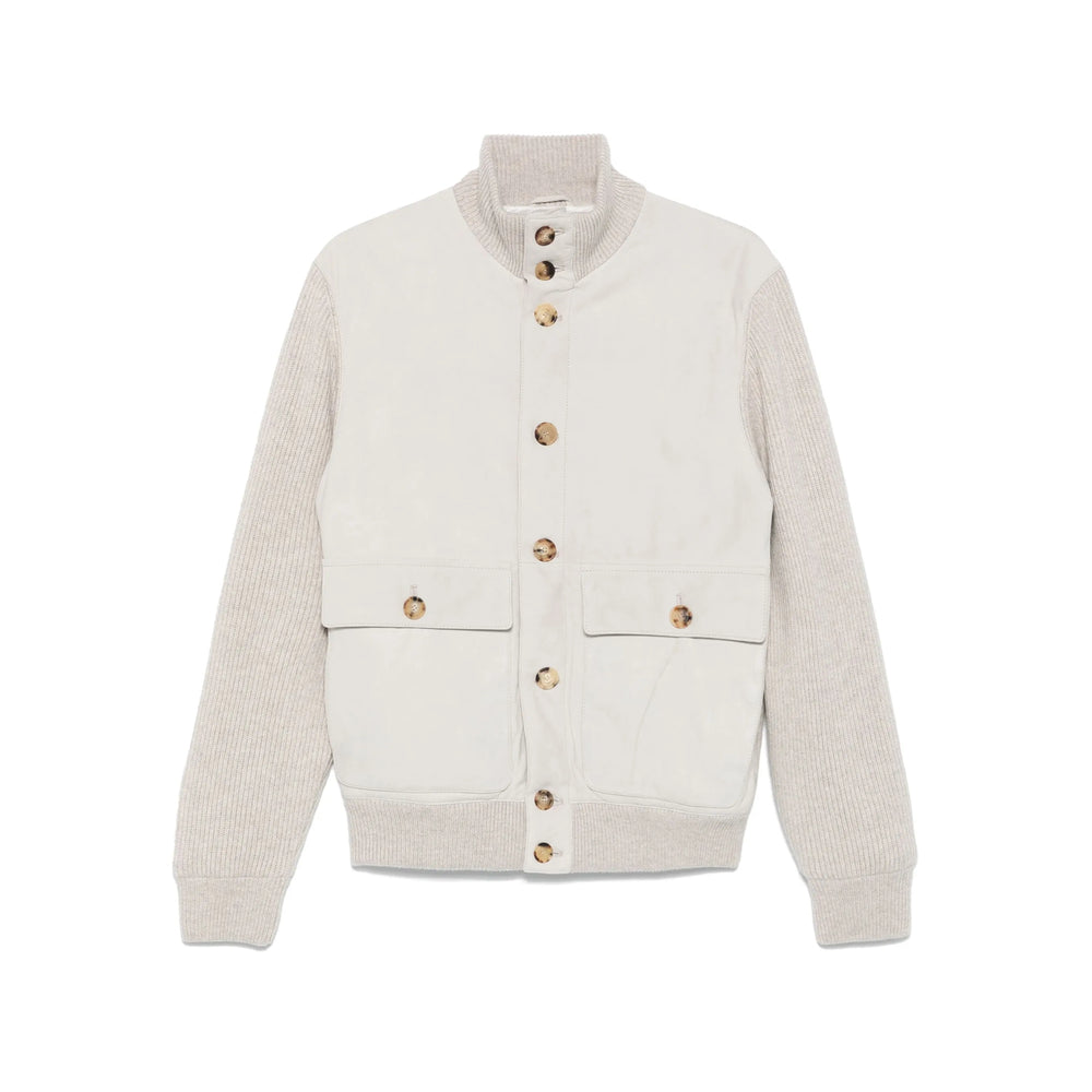 Brunello Cucinelli Leather Outerwears - Gray | cb7c4559e310921684d28cdca0df1ce50e9f5d2b