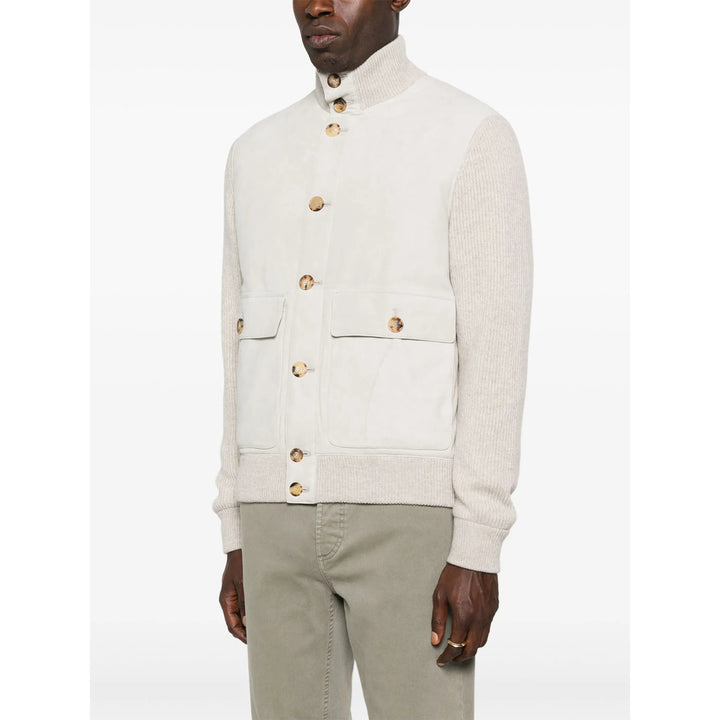 Brunello Cucinelli Leather Outerwears - Gray | 10925d05c5ea826ca7e4a4026e16f7d56aa5d137