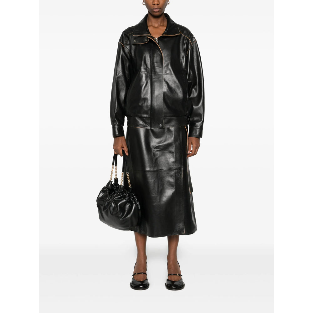 Calvin Klein Leather Outerwears - Black | faabb78c3e183c098e75e6c74f76d3e00b81b35b
