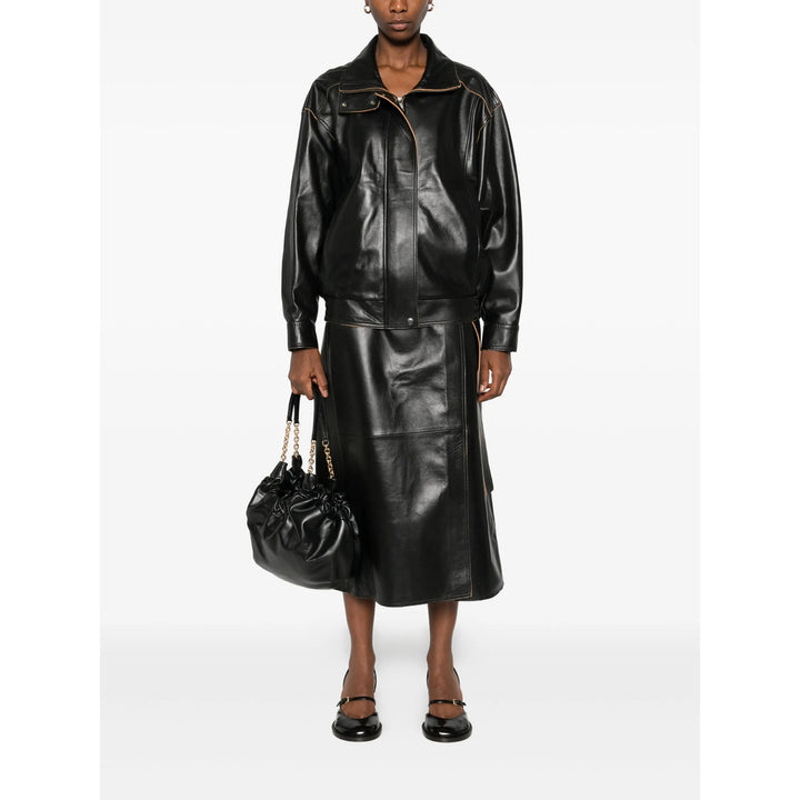 Calvin Klein Leather Outerwears - Black | faabb78c3e183c098e75e6c74f76d3e00b81b35b