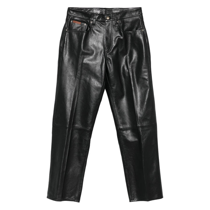 Calvin Klein Leather Pants - Black | 08b011b577bb7de4710f9b80b3d4de5de83a03e0