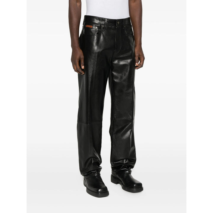 Calvin Klein Leather Pants - Black | cb258717cd4381cd4bf849da192d7fff3f1f7418