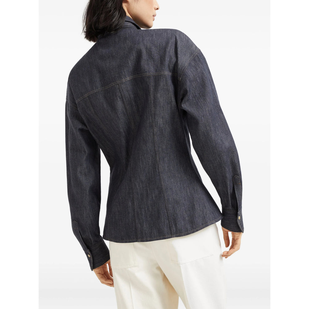 Brunello Cucinelli Shirts - Blue | 0185ca7ab73a4a22875a5cf7dce16c14cd17bc35