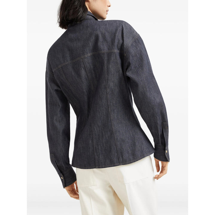 Brunello Cucinelli Shirts - Blue | 0185ca7ab73a4a22875a5cf7dce16c14cd17bc35