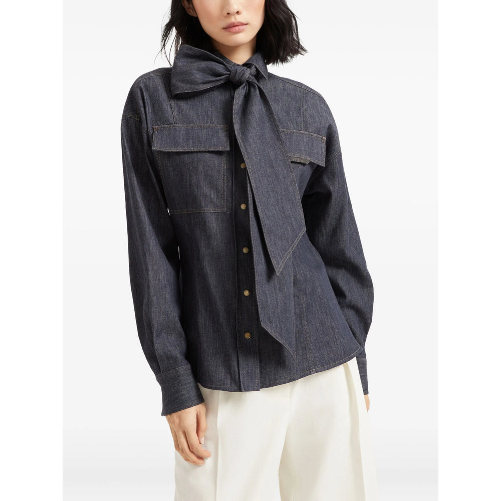 Brunello Cucinelli Shirts - Blue | ae6c8ea3678528048bac099d0d7f9d5e4b38841e