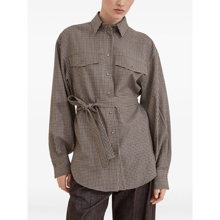 Brunello Cucinelli Shirts - Brown | 82da8f2f258b8a4b1c97318b13848c7425200458